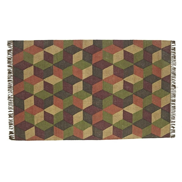 Farmhouse Sand Tan Geometric Jute Calistoga Knotted Tassels Rectangle 24x36 Doormat or Accent Rug Farmhouse Sand Tan Geometric Jute Calistoga Knotted Tassels Rectangle 24x36 Doormat or Accent Rug